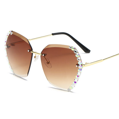 Gafas de Sol Rimless Tendencia Europa América - Diseño Moderno para Mujer - Image 33