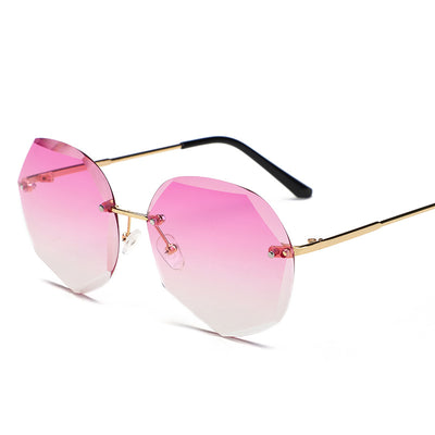 Gafas de Sol Rimless Tendencia Europa América - Diseño Moderno para Mujer - Image 41