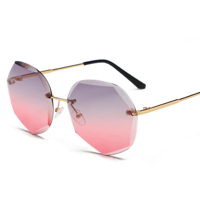 Gafas de Sol Rimless Tendencia Europa América - Diseño Moderno para Mujer - Image 38