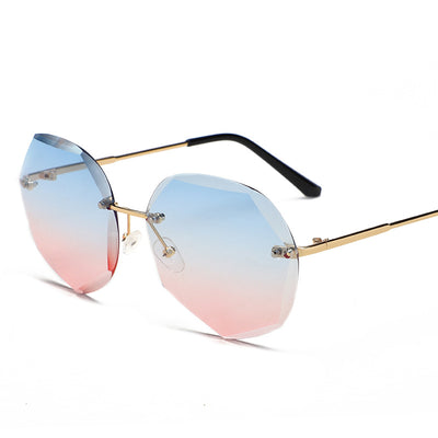 Gafas de Sol Rimless Tendencia Europa América - Diseño Moderno para Mujer - Image 43