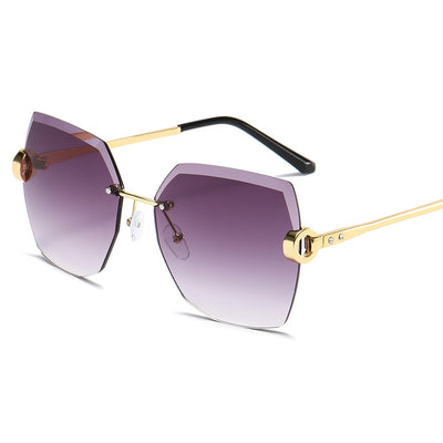 Gafas de Sol Rimless Tendencia Europa América - Diseño Moderno para Mujer - Image 49
