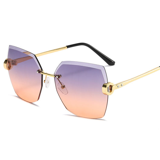Gafas de Sol Rimless Tendencia Europa América - Diseño Moderno para Mujer - Image 48