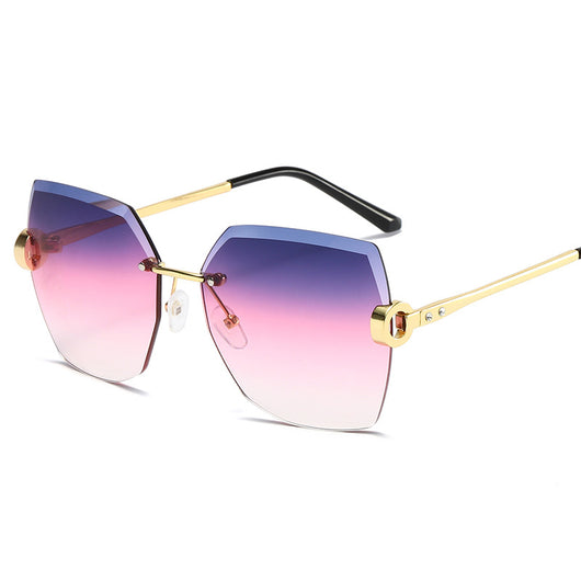 Gafas de Sol Rimless Tendencia Europa América - Diseño Moderno para Mujer - Image 51