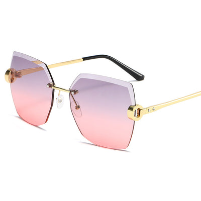 Gafas de Sol Rimless Tendencia Europa América - Diseño Moderno para Mujer - Image 53