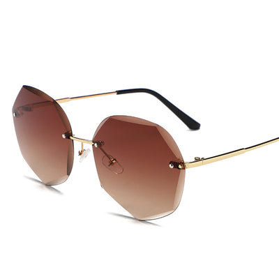 Gafas de Sol Rimless Tendencia Europa América - Diseño Moderno para Mujer - Image 8