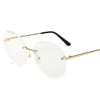 Gafas de Sol Rimless Tendencia Europa América - Diseño Moderno para Mujer - Image 13
