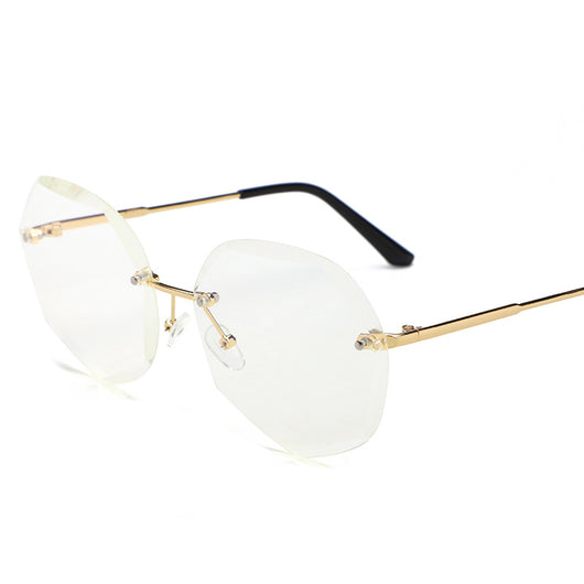 Gafas de Sol Rimless Tendencia Europa América - Diseño Moderno para Mujer - Image 13