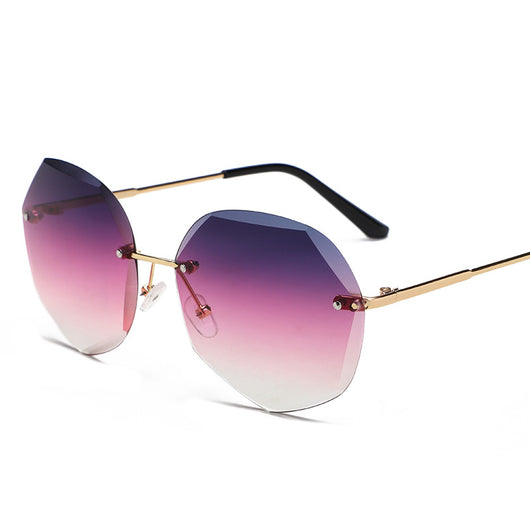 Gafas de Sol Rimless Tendencia Europa América - Diseño Moderno para Mujer - Image 14