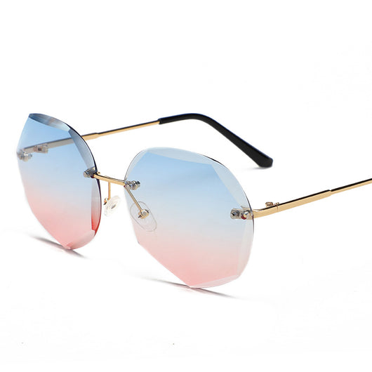 Gafas de Sol Rimless Tendencia Europa América - Diseño Moderno para Mujer - Image 15