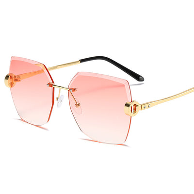 Gafas de Sol Rimless Tendencia Europa América - Diseño Moderno para Mujer - Image 22
