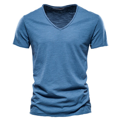 Playera Básica de Algodón Slubby para Hombre - Colores Sólidos - Image 18