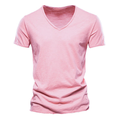 Playera Básica de Algodón Slubby para Hombre - Colores Sólidos - Image 17