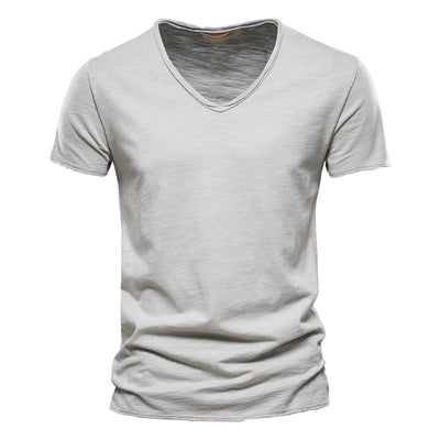 Playera Básica de Algodón Slubby para Hombre - Colores Sólidos - Image 16