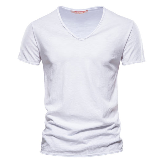 Playera Básica de Algodón Slubby para Hombre - Colores Sólidos - Image 15
