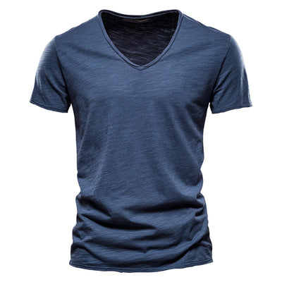 Playera Básica de Algodón Slubby para Hombre - Colores Sólidos - Image 21