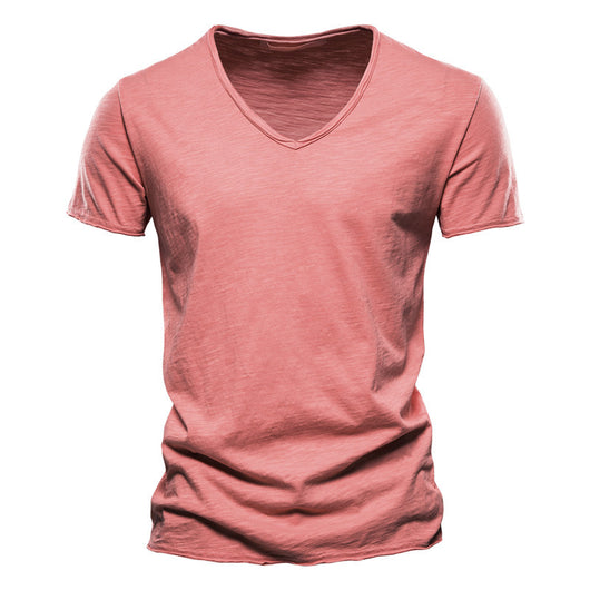 Playera Básica de Algodón Slubby para Hombre - Colores Sólidos - Image 22