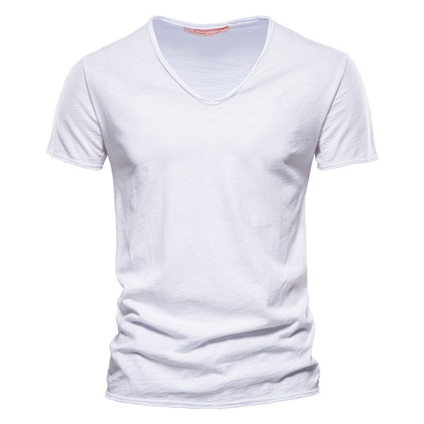 Playera Básica de Algodón Slubby para Hombre - Colores Sólidos - Image 6