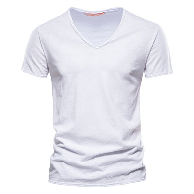 Playera Básica de Algodón Slubby para Hombre - Colores Sólidos - Image 6