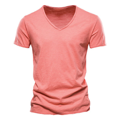 Playera Básica de Algodón Slubby para Hombre - Colores Sólidos - Image 8