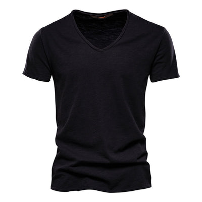 Playera Básica de Algodón Slubby para Hombre - Colores Sólidos - Image 9