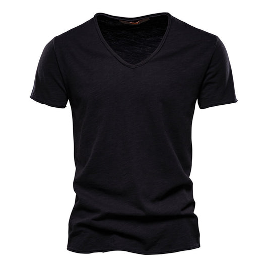 Playera Básica de Algodón Slubby para Hombre - Colores Sólidos - Image 9