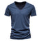 Playera Básica de Algodón Slubby para Hombre - Colores Sólidos