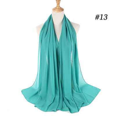 Pañuelo Chifón Perla Efecto Burbuja para Cabeza - Tocado Elegante para Mujer - Image 30