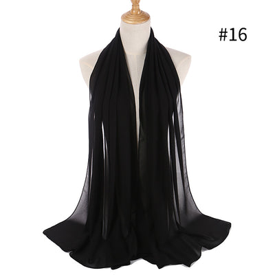 Pañuelo Chifón Perla Efecto Burbuja para Cabeza - Tocado Elegante para Mujer - Image 28