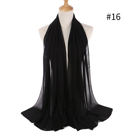 Pañuelo Chifón Perla Efecto Burbuja para Cabeza - Tocado Elegante para Mujer - Image 28
