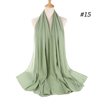 Pañuelo Chifón Perla Efecto Burbuja para Cabeza - Tocado Elegante para Mujer - Image 33