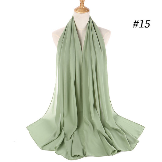 Pañuelo Chifón Perla Efecto Burbuja para Cabeza - Tocado Elegante para Mujer - Image 33