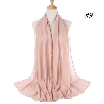 Pañuelo Chifón Perla Efecto Burbuja para Cabeza - Tocado Elegante para Mujer - Image 31