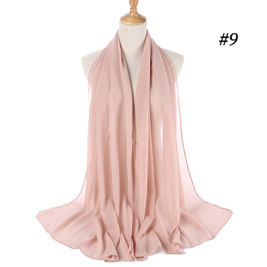 Pañuelo Chifón Perla Efecto Burbuja para Cabeza - Tocado Elegante para Mujer - Image 31