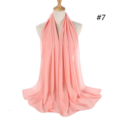 Pañuelo Chifón Perla Efecto Burbuja para Cabeza - Tocado Elegante para Mujer - Image 34