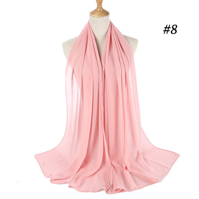 Pañuelo Chifón Perla Efecto Burbuja para Cabeza - Tocado Elegante para Mujer - Image 38