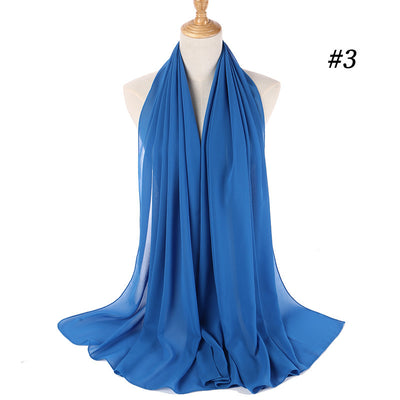 Pañuelo Chifón Perla Efecto Burbuja para Cabeza - Tocado Elegante para Mujer - Image 40