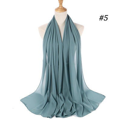 Pañuelo Chifón Perla Efecto Burbuja para Cabeza - Tocado Elegante para Mujer - Image 5