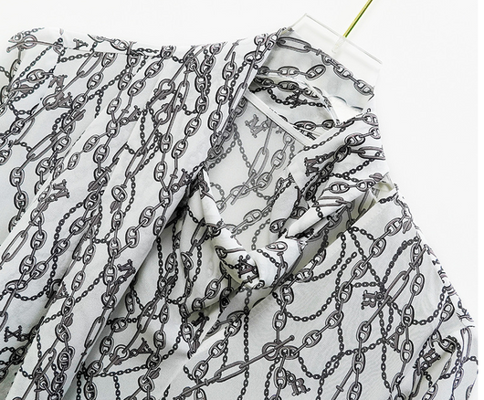 Blusa de Seda Gruesa Manga Larga Diseño Moderno para Primavera Verano - Image 12