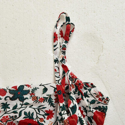 Vestido Camisero de Seda con Estampado Floral y Cuello Envolvente - Image 12
