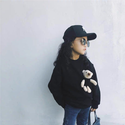 Sudadera Infantil Niña Diseño Osito Coreano Acolchada - Image 8