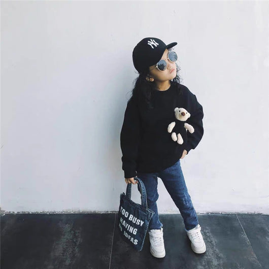 Sudadera Infantil Niña Diseño Osito Coreano Acolchada - Image 7