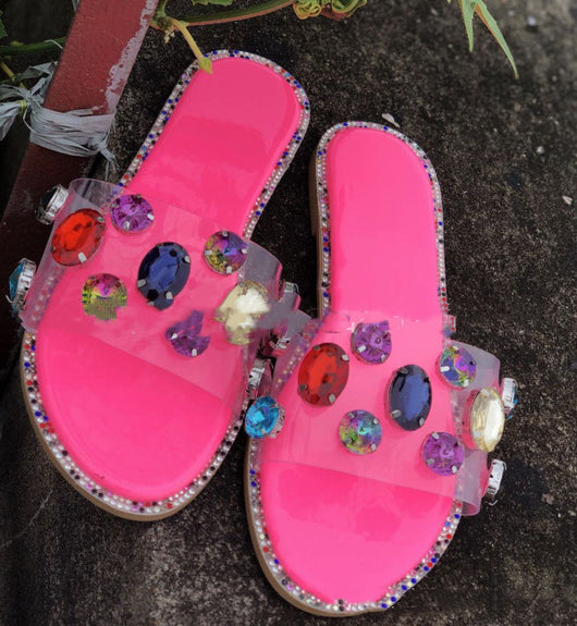 Sandalias Transparentes de Tacón Bajo Talla Grande - Image 11