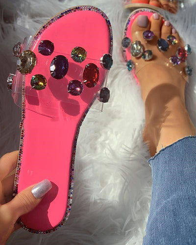 Sandalias Transparentes de Tacón Bajo Talla Grande - Image 12