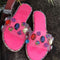 Sandalias Transparentes de Tacón Bajo Talla Grande