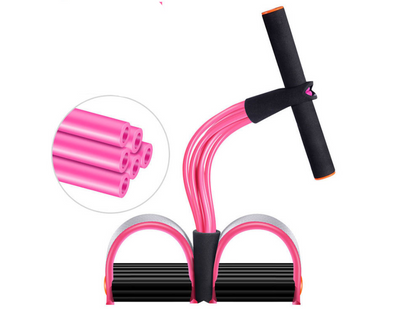 Banda Elástica de Látex Natural con Manija para Ejercicios de Fuerza y Tonificación - Image 6