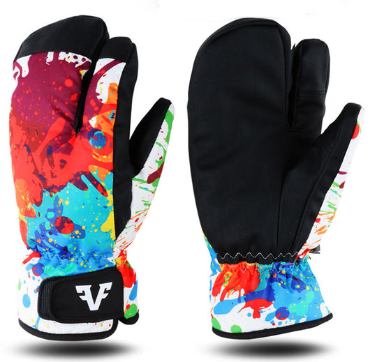 Guantes de Esquí Térmicos de Tres Dedos con Aislamiento Reforzado - Image 7