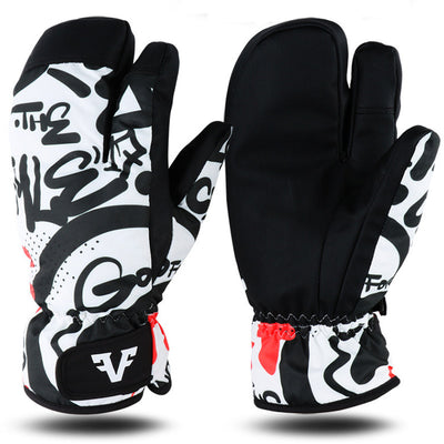 Guantes de Esquí Térmicos de Tres Dedos con Aislamiento Reforzado - Image 10