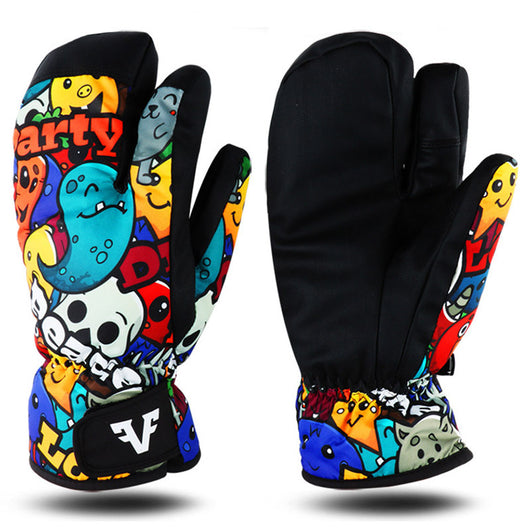 Guantes de Esquí Térmicos de Tres Dedos con Aislamiento Reforzado - Image 6
