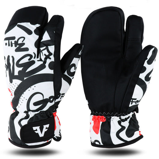 Guantes de Esquí Térmicos de Tres Dedos con Aislamiento Reforzado - Image 3