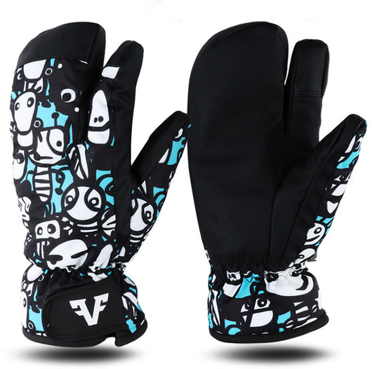 Guantes de Esquí Térmicos de Tres Dedos con Aislamiento Reforzado - Image 2